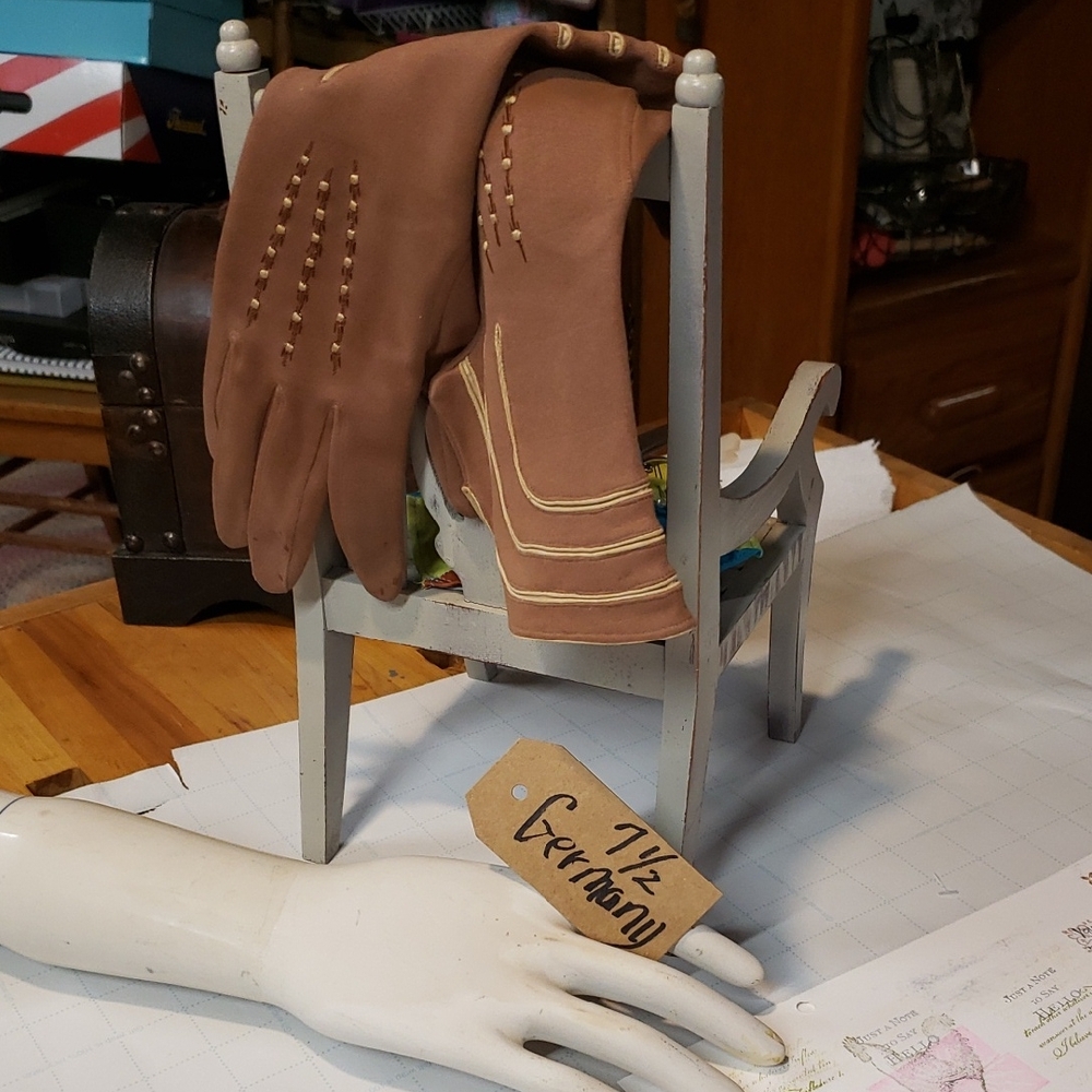 Vintage Driving Gloves Germany 7 1/2 Womens